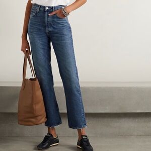 AGOLDE 90’s Pinch Waist High Rise Straight Jeans in Range